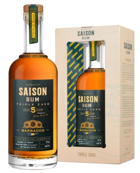Saison Rum Barbados 5 YO Triple Cask 70cl 46° (R) GBX x6