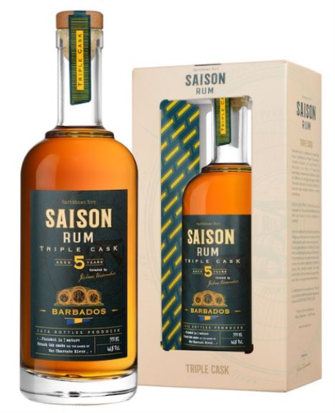 Saison Rum Barbados 5 Years Triple Cask 70cl 46° (R) GBX x6