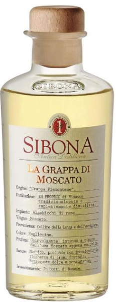 Sibona Grappa Di Moscato 50cl 40° (R) x6