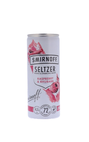 Smirnoff Seltzer Raspberry & Rhubarb 25cl 4,7° CAN x12