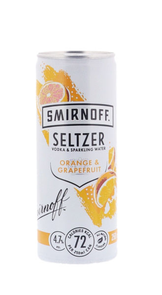Smirnoff Seltzer Orange & Grapefruit 25cl 4,7° CAN x12