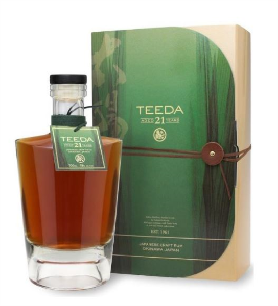 Teeda 21 Years Japanese Aged Rum 70cl 48° (R) GBX x4
