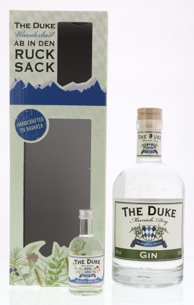 The Duke Munich Dry Gin 70cl 45° + Wanderlust 5cl 47° (R) GBX x12