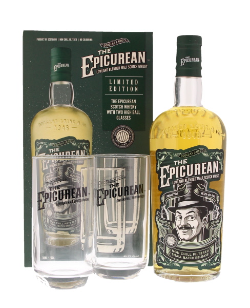 The Epicurean 70cl 46,2° + Glasses (R) GBX x6