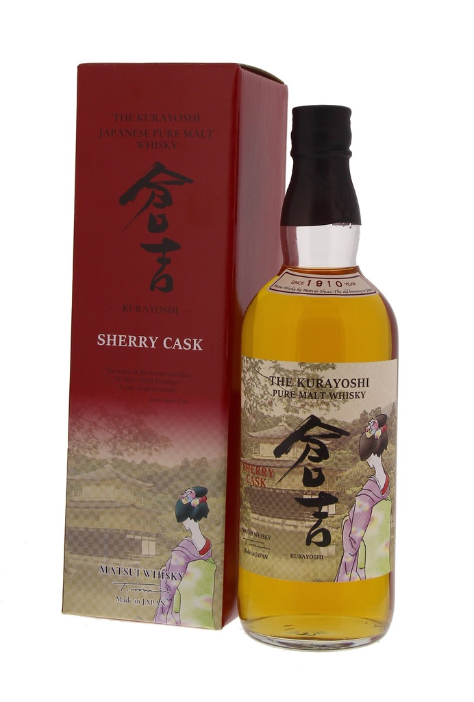 The Kurayoshi Malt Whisky Sherry Cask 70cl 43° (R) GBX x6