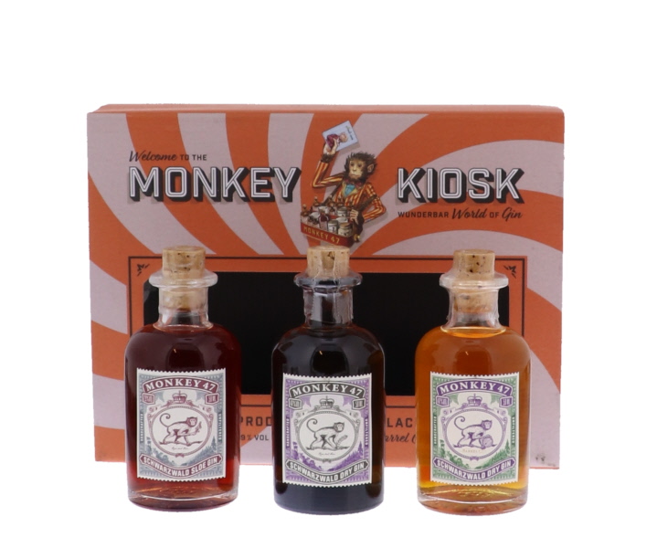 Monkey 47 The Kiosk ( Dry gin/Sloe Barrel Cut) 3 x 5cl 41° ) (R) GBX x24