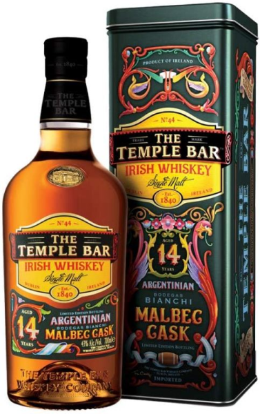 The Temple Bar 14 YO Malbec Finish 70cl 43° (R) GBX x6