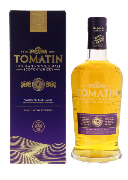 Tomatin 15 YO 70cl 46° - Travel Retail Label (R) GBX x6