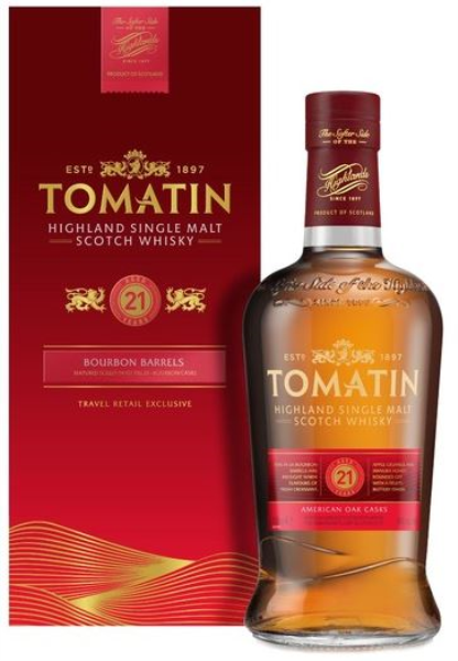 Tomatin 21 YO 70cl 46° (R) GBX x4