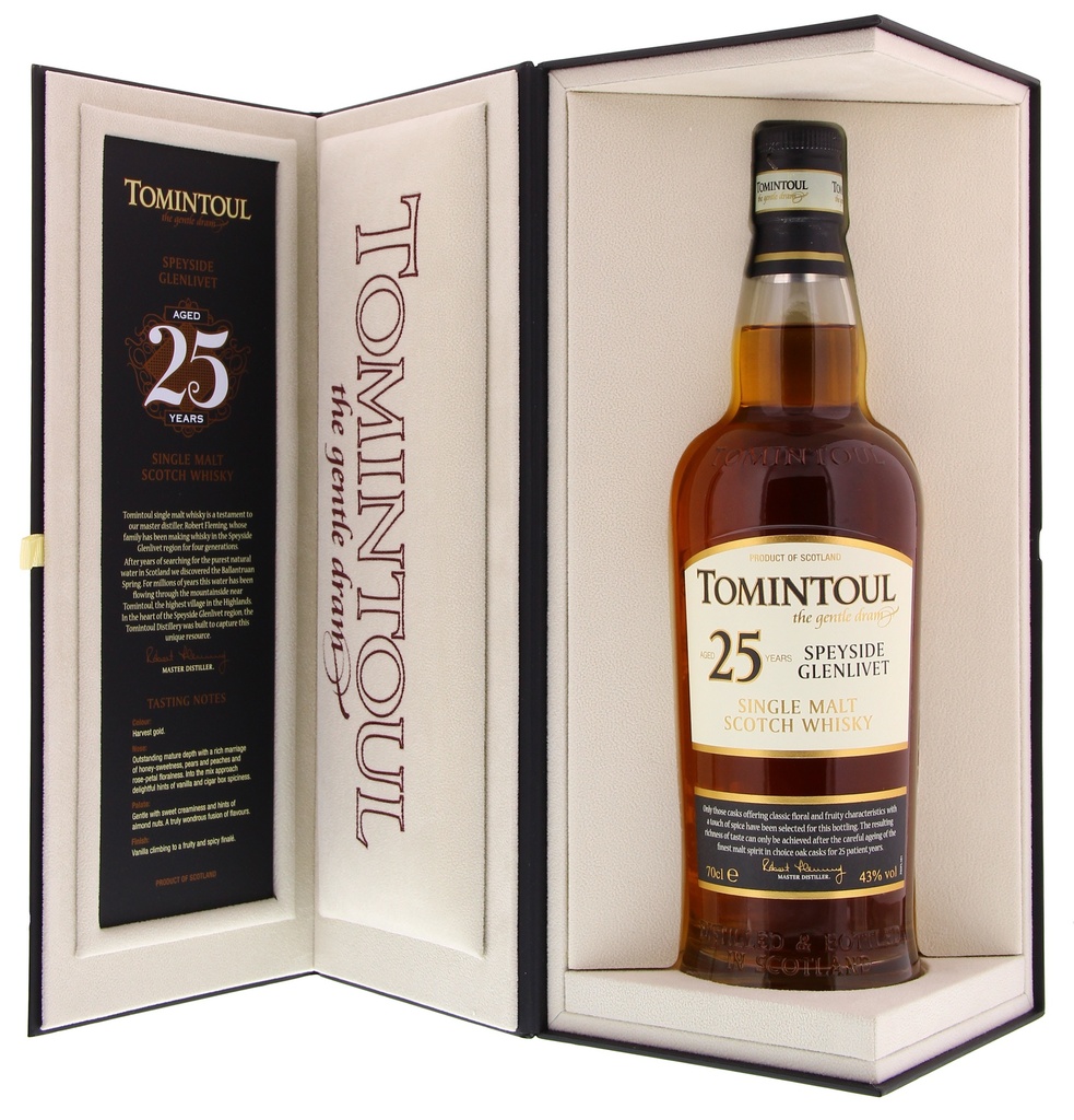 Tomintoul 25 Years 70cl 43° (R) GBX x4