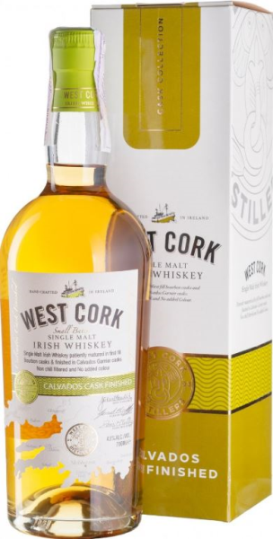West Cork Calvados Cask Finished 70cl 43° + GBX (R) x6