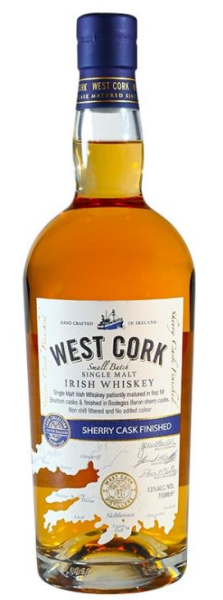 West Cork Single Malt Whiskey Sherry Cask Finish 70cl 43° (R) x6