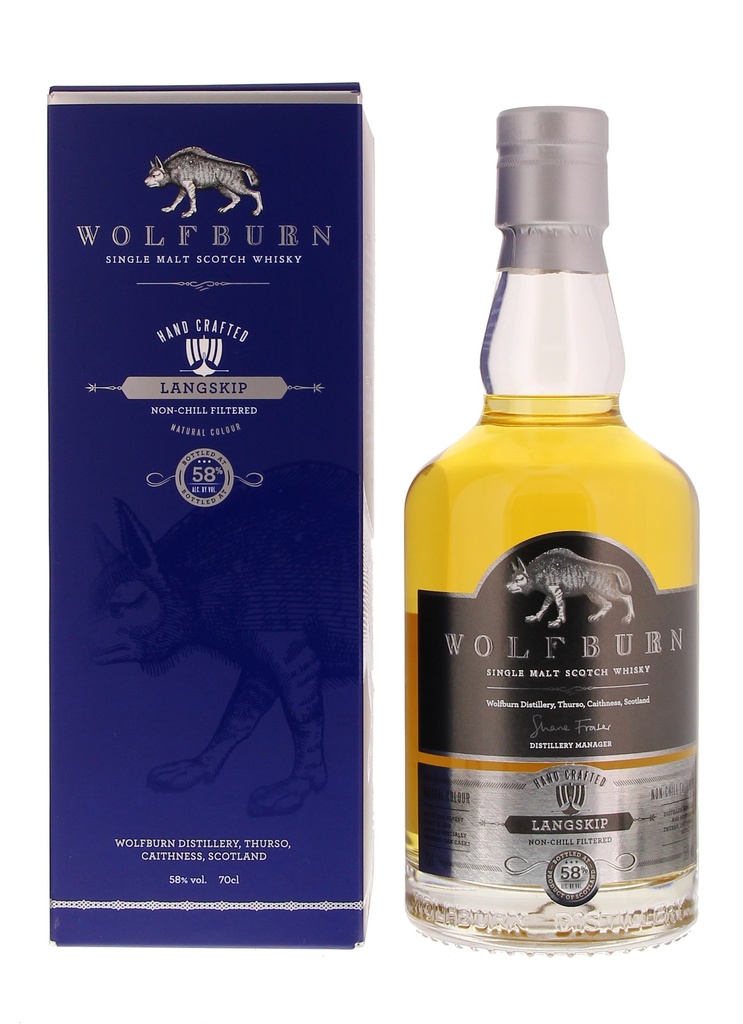 Wolfburn Langskip 70cl 58° (R) GBX x6