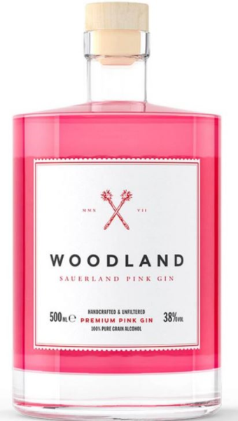Woodland Pink Gin 50cl 38° (R) x6