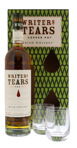 Writers Tears + 2 Glasses 70cl 40° (R) GBX x6