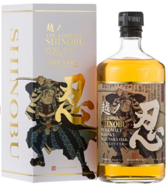 Shinobu Pure Malt Mizunara Oak Finish 70cl 43° (R) GBX x12
