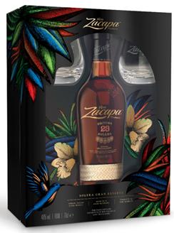 Zacapa Centenario 23 70cl 40° + Tumbler Glasses (R) GBX x6