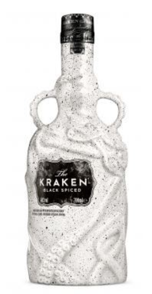Kraken Black Spiced Rum "The Salvaged Bottle" White Ceramic 70cl 40° (NR) x6