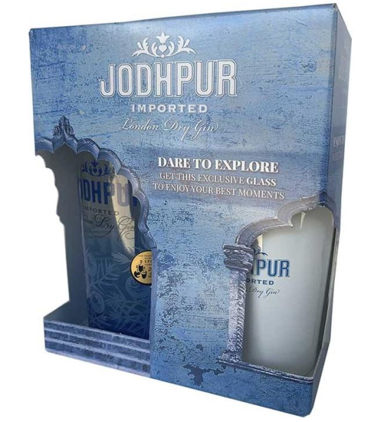 Jodhpur + 1 glass 70cl 43° (NR) GBX x6