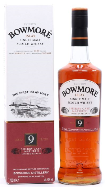 Bowmore 9 YO Sherry Cask Mature 70cl 40º (R) GBX x6