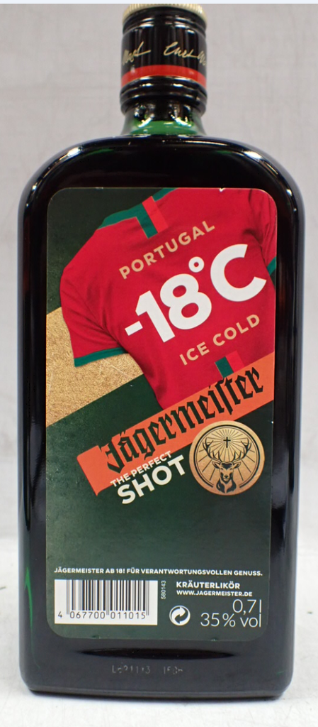Jägermeister ( DE - Back Label Football Shirt) 70cl 35° (R) x6