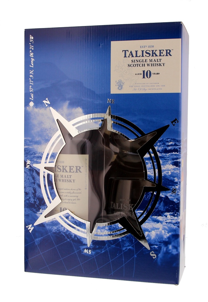 Talisker 10 Years 70cl 45.8° + 2 glasses (R) GBX x6