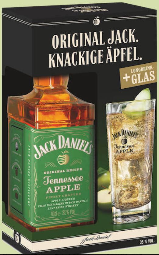 Jack Daniel's Apple + 1 glass 70cl 35° (R) GBX x6