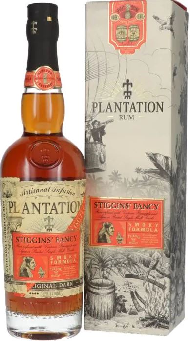 Plantation Rum Stiggins Peated 70cl 40° (NR) GBX x6