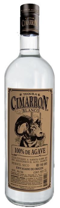 Cimarrón Tequila Blanco 100% De Agave  100cl 40° (R) x12