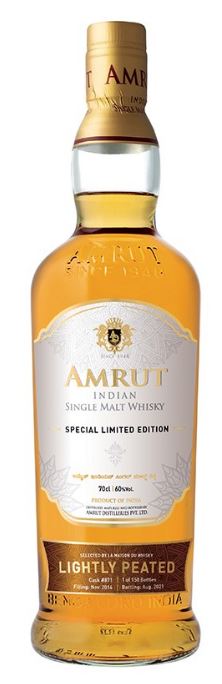 Amrut 2014 Ex Bourbon Peated 70cl 60° (NR) GBX x6