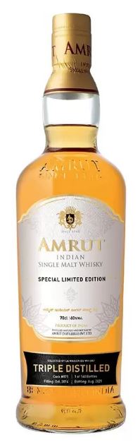 Amrut 2014 Ex Bourbon Triple Distilled 70cl 60° (NR) GBX x6