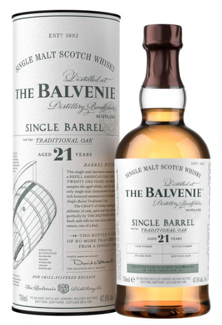 Balvenie 21 YO Single Barrel 70cl 47,6° (NR) GBX x3