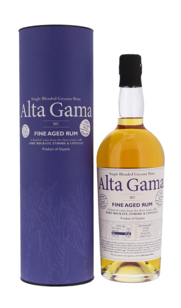 Alta Gama Sec Single blended Guyana fine aged Rum 70cl 41° (NR) GBX x6