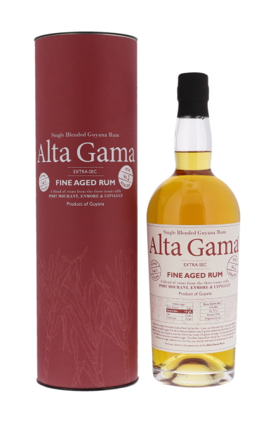 Alta Gama Extra-Sec Single blended Guyana fine aged Rum 70cl 41° (NR) GBX x6