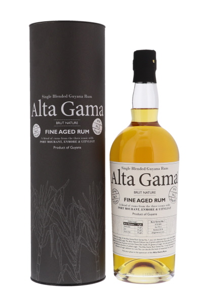 Alta Gama Brut Nature Single blended Guyana fine aged Rum 70cl 41° (NR) GBX x6