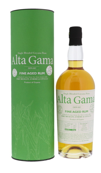 Alta Gama Demi-Sec Single blended Guyana fine aged Rum 70cl 41° (NR) GBX x6