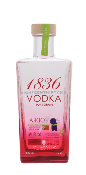 1836 Belgian Organic Vodka 70cl 40° (R) x6