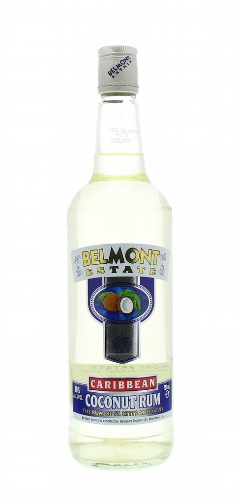 Belmont Estate White Coconut Rhum 75cl 30° (R) x6