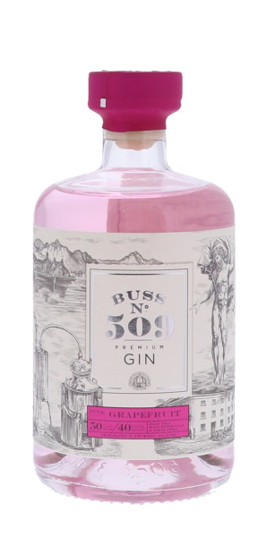 Buss 509 Pink Grapefruit Gin 50cl 40° (NR) x6