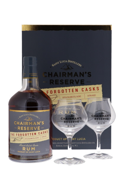 Chairman's Reserve The Forgotten Casks 70cl 40° + 2 Glasses (R) GBX x6