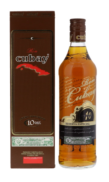 Cubay Ron 10 YO 70cl 40° (NR) GBX x6
