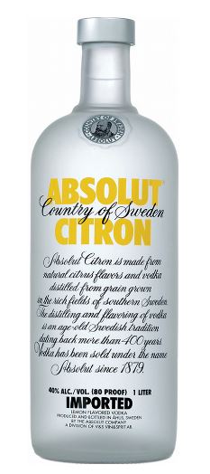 Absolut Citron (neutral case) 100cl 40° (R) x6