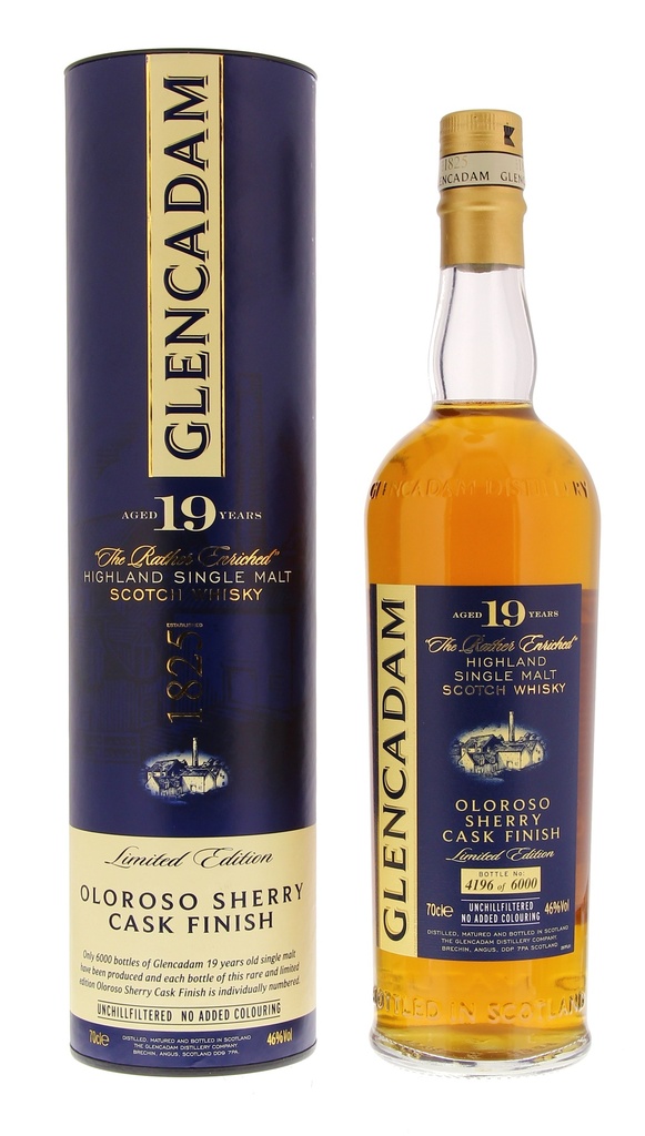 Glencadam 19 YO Oloroso Finish 70cl 46° (R) GBX x6