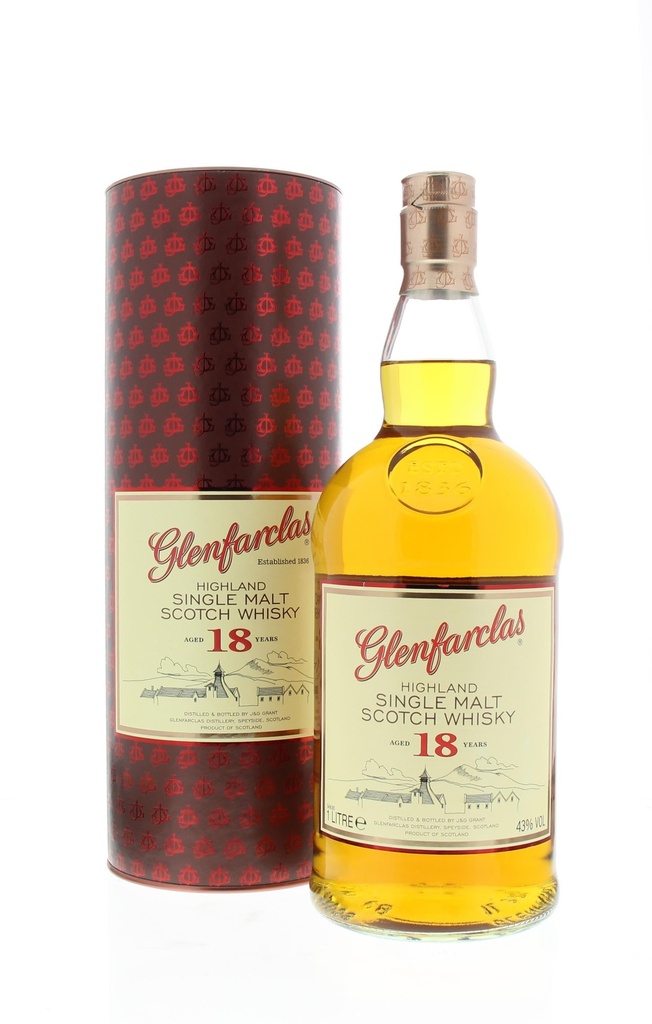 Glenfarclas 18 YO 100cl 43° (R) GBX x12