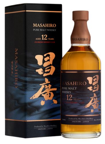 Masahiro 12 YO Pure Malt Oloroso Sherry Cask 70cl 43° (R) GBX x6