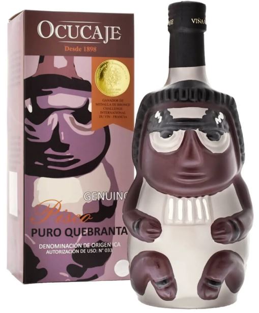 Ocucaje Pisco Quebranta Huaco Color 75cl 42,5° (R) GBX x12