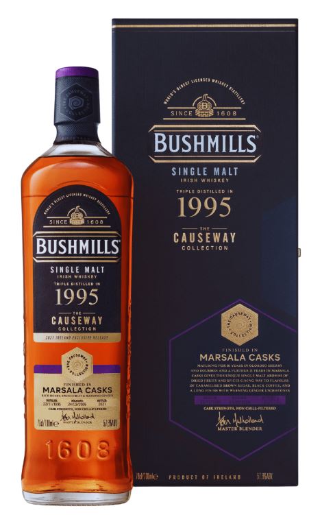 Bushmills Causeway Collection 1995 Marsala Cask 70cl 57,8° (R) GBX x3