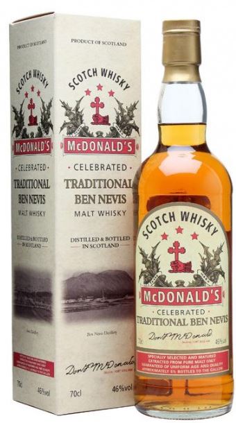 Ben Nevis Mc Donalds Traditional 70cl 46° (R) GBX x6
