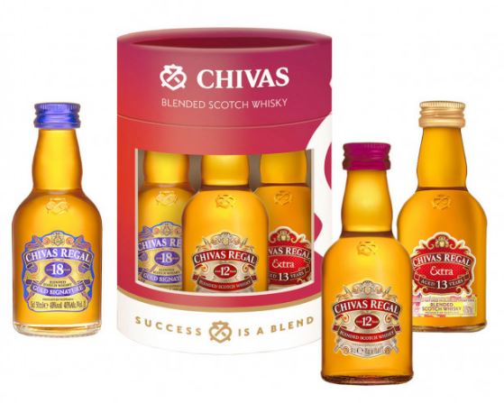 Chivas Regal minibox (12 YO + 13 18 YO) 40° 5cl (NR) GBX x6