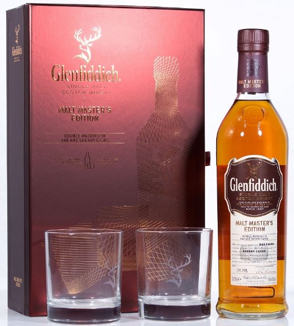 Glenfiddich Malt Master's 70cl 43º+ 2 glasses (R) GBX x3